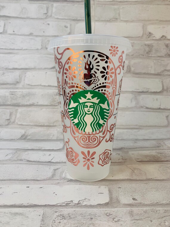 Dia De Los Muertos Day of the Dead Sugar Skull Starbucks Cup Etsy