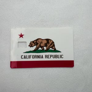 Sticker représentant le drapeau de l'état de Californie
