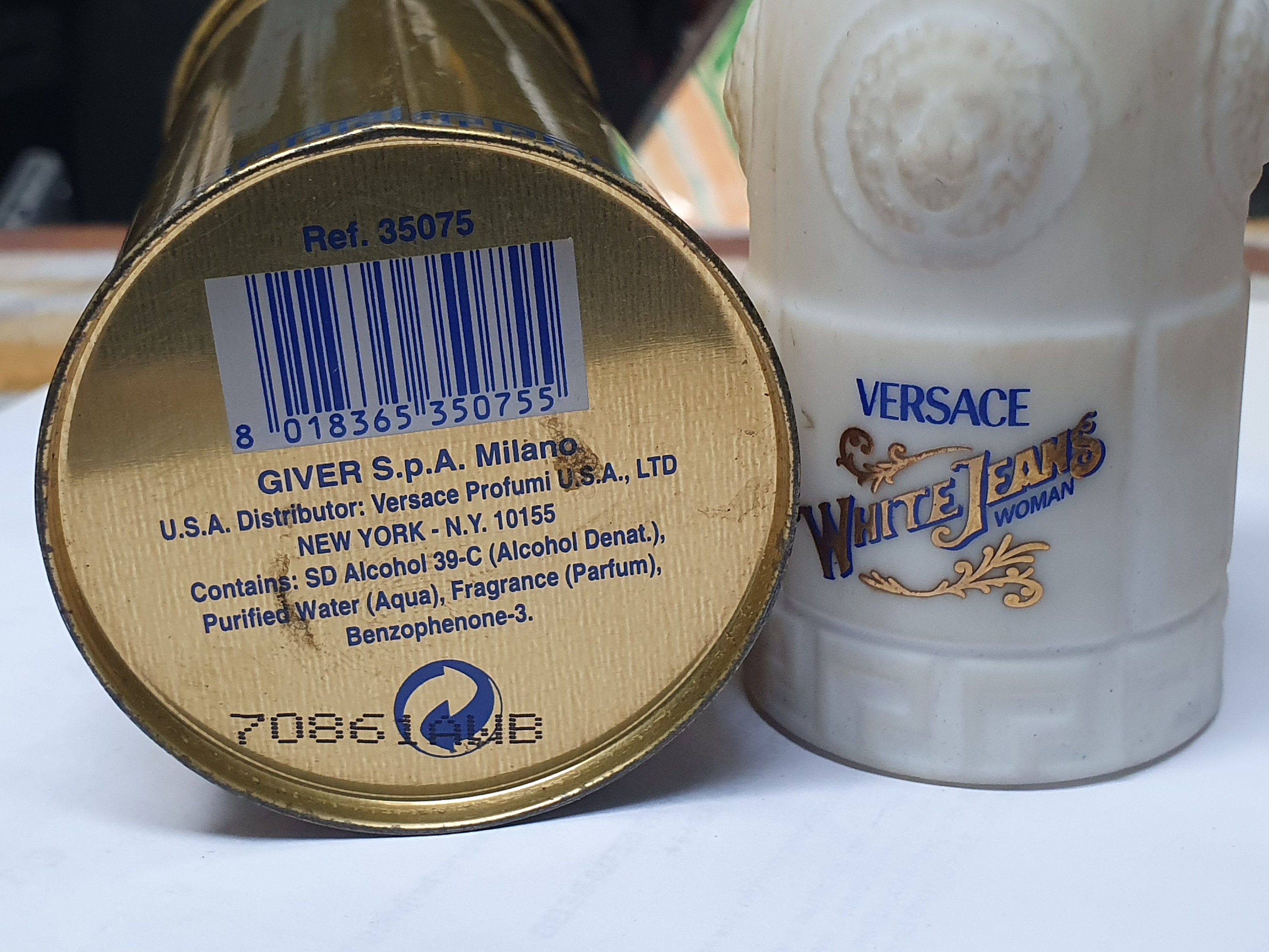 Eau de toilette VERSACE WHITE JEANS 75ml en vaporisateur spray