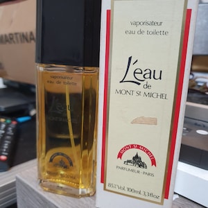 L'eau de mont st michel 100ml Eau de Toilette Spray Vintage 80er Jahre