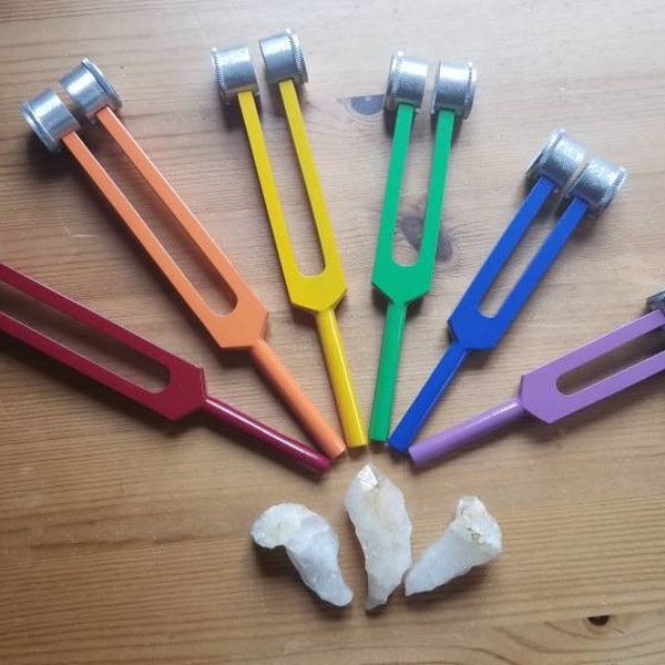 Superb set of chakra tuning forks