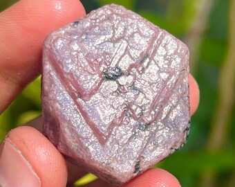 Raw Ruby Crystal: Sacred Geometry Record Keeper, 210.80 Carat