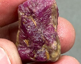 Natural Raw Ruby Crystal: Karnataka Ruby Specimen, 38.5 Carat