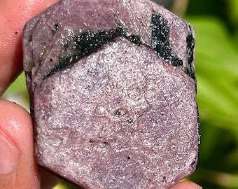 Raw Ruby Crystal: Sacred Geometry Record Keeper, 398.35 Carat