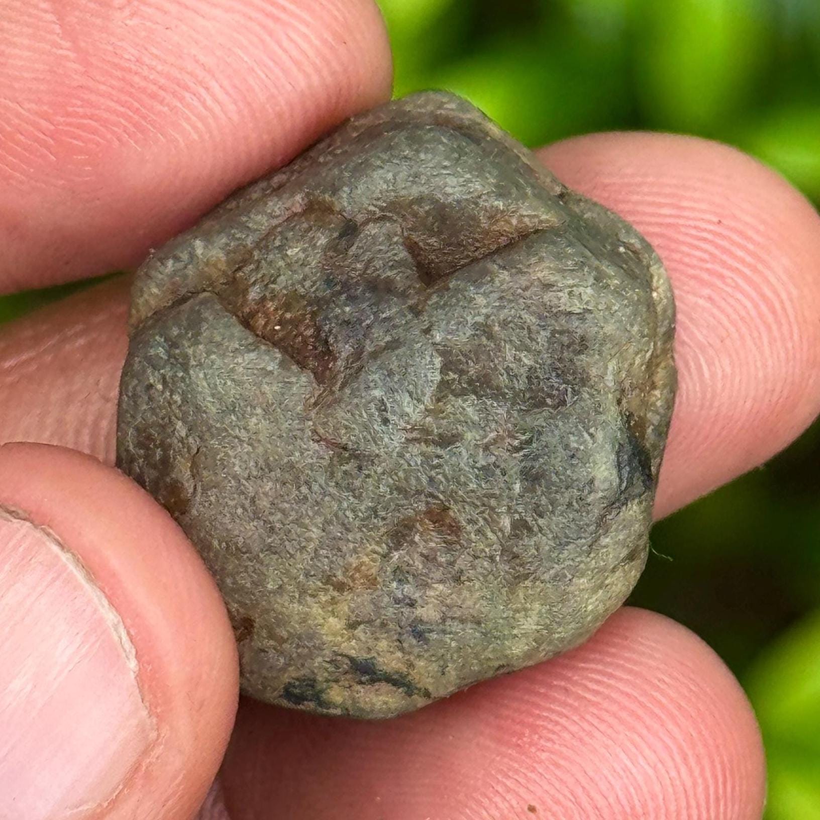 Raw Green Trapiche Sapphire Specimen: 67.5 Carat Natural Record