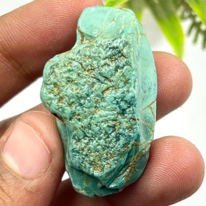 Raw Kingman Turquoise Specimen: 75 Carat Arizona Crystal, December Birthstone