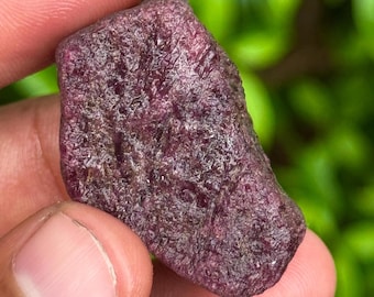 Raw Ruby Crystal: 184 Carat Rough Gemstone, July Birthstone