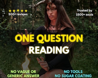 Tarot Reading | One Question Psychic Insight | PDF Report, Love, Situationship & Clairvoyant Guidance