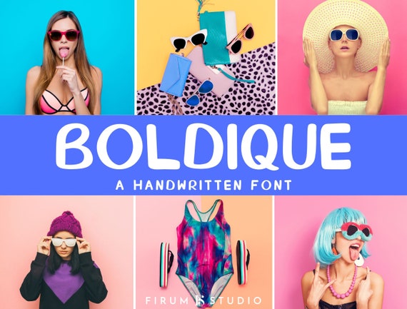 Bold Font for Cricut Bubbly Font Handlettering Font Fonts - Etsy