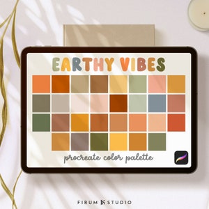 Procreate Palettes, Earth Tones Palette, Color Palette Fall, Commercial Use, Procreate Swatches, Procreate Tools, Procreate Art