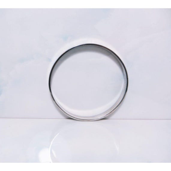 Solid Silver Plated Inspirational Bangle Peace I … - image 4