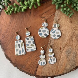 Polymer Clay Earring - Seaglass Inspired Earring