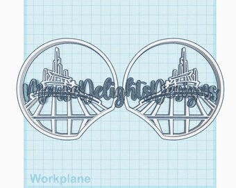 Space Mountain Ohren EINFACHE STL-Datei