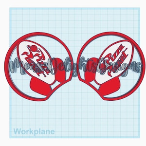 May include: Red and white Mickey Mouse ears with the text "Pizza Planet" on each ear.