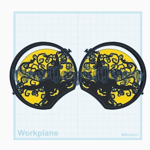 Double Sided Oogie Boogie DCA Entrance Ears Digital 3MF and STL File