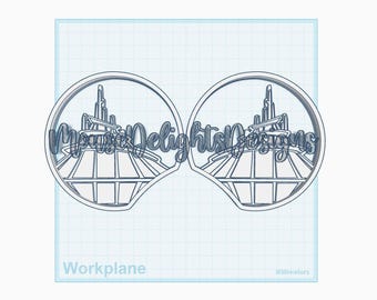 Space-Mountain-Ohr-Design STL Digitale Datei