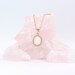 Timeless Halo Oval Breastmilk Necklace (DIY Breastmilk Jewelry Kit) 