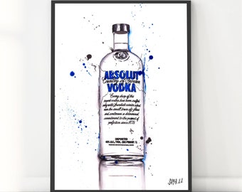 Absolut Vodka Canvas Wall A2 A1 A0 Large Gift Present SW0109 