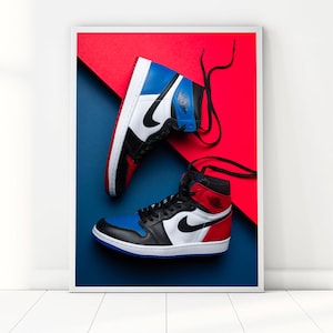 Air Jordan 1 Sneakers Wall Art Print Poster