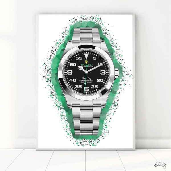 Rolex Air King Oyster Perpetual Wall Art Print Poster