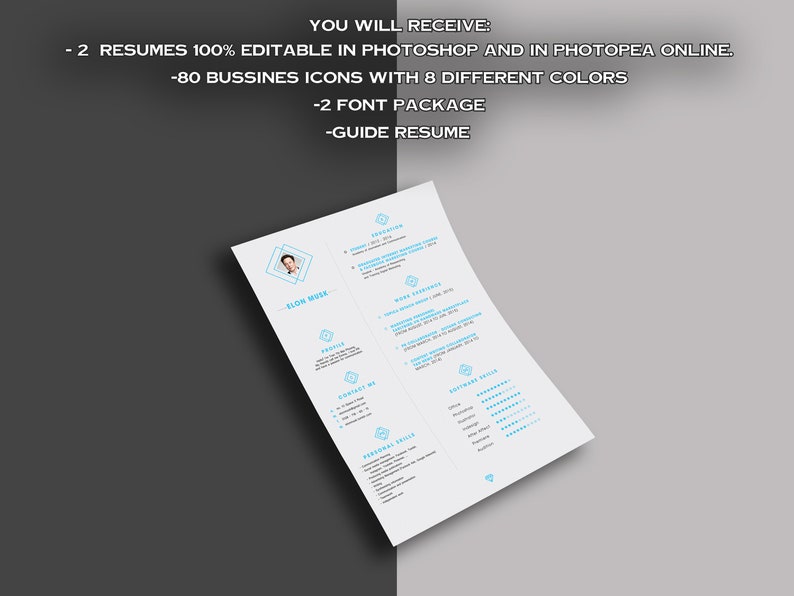 Resume Photoshop CV Template - Il 794xN.4778783352 Paph 