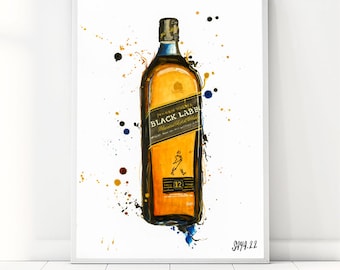 Johnnie Walker Print - Etsy