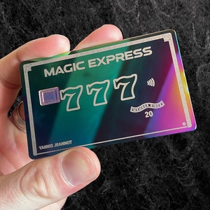 Carta di credito / debito Metal Rainbow Mirror personalizzata