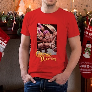 Double Arm Suplex Santa Shirt, Christmas Wrestling Shirt, Catch Wrestling Santa Claus, Christmas Gift, Wrestling Tshirt Santa Suplex Artwork