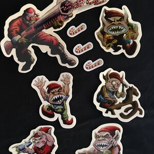 Complete Santa en Elfen kerststickerset van Sam Kressin