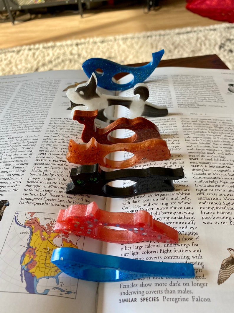 Thumb Book Page Holders-Animal Shapes-Cat Bookmarks