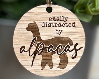 Alpaca keychain, alpaca products, alpaca, keychain, wood keychain, wood gift, wood, key chain,