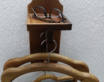 wall mount walnut wood coat hanger/Valet Shelf/Clothes Wall Hanger /rack/suit valet/Butler Regal/bedside Organizer/dress hanger/Herrendiener