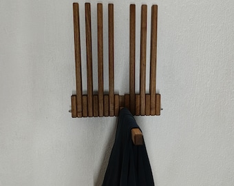 Wall Mounted Walnut Wood  Drying Hanger,Coat,Bag,Leash,Storage,PegsTrouser Hanger,Product Display,closet organization,Scarf and Shawl Hanger