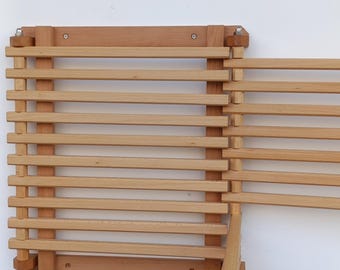 Solid Wood Wall-Mounted Laundry Drying Rack: Foldable Space Saver