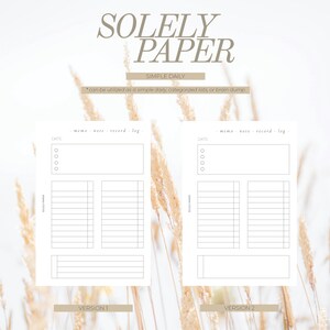 Undated Daily Printable - POCKET PLUS