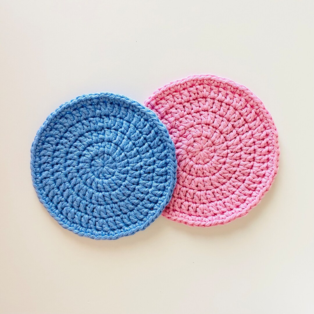 Set of 2 4 or 6 Crochet Mug Rugs in Custom Colors Soft 100 Etsy