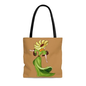 Sophisticated Dancer Fashion Tote/Moderate Orange Color/Yoga Tote/ Fashion Tote/ Beach Tote/Travel Tote/Size S/M/L