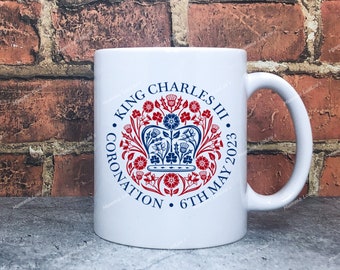 King Charles III Coronation, celebrate royal coronation, 6th May 2023, Queen Consort, coronation mug, royal gift, coronation souvenir