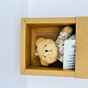 Pocket Bear Hug, Sending bear hugs, mental health positivity gift, positive message for daughter, thinking of you gift after bereavement image 3