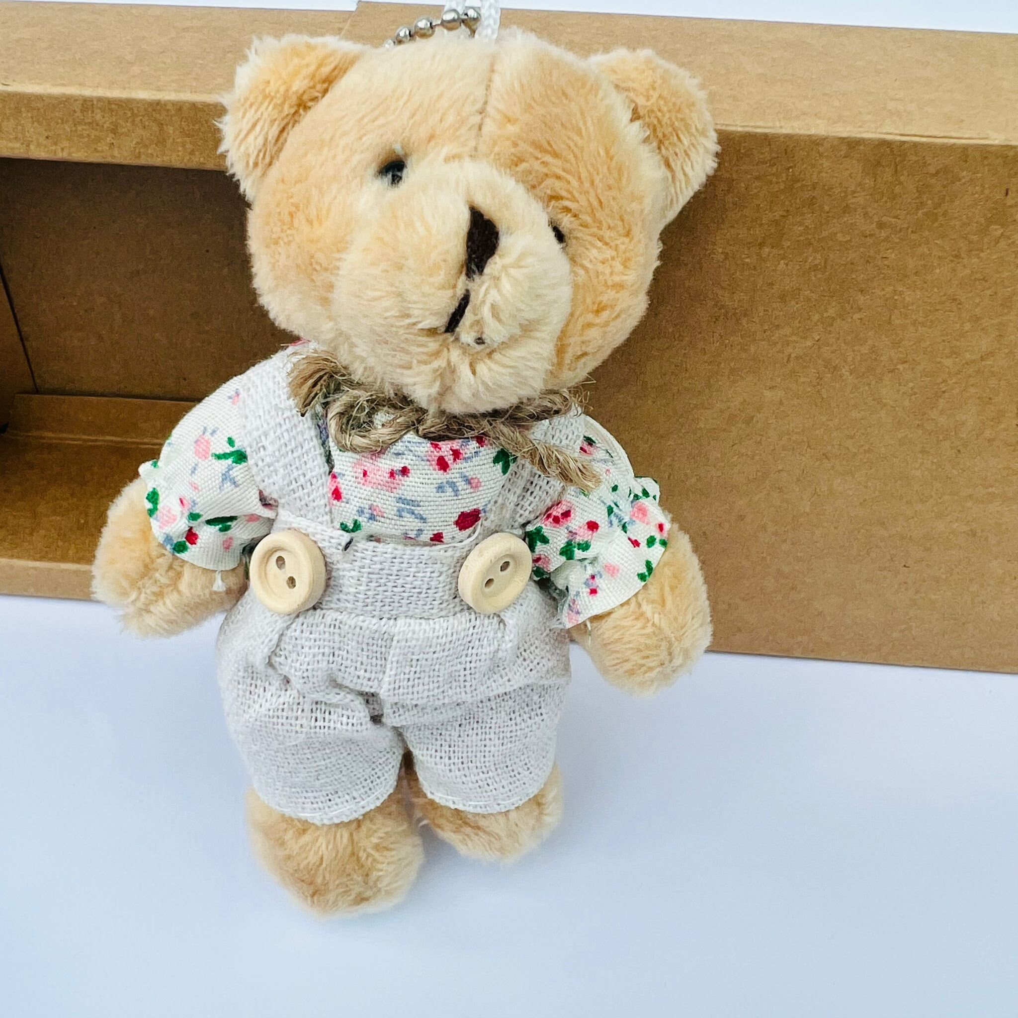 Sorgenbär Umarmung In Einer Box – Mini-Plüschbär Mit Inspirierender Karte, Geschenk Für Kinder Und Erwachsene