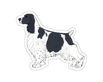 Stickers SPRINGER SPANIEL show trim, dog, cartoon, Springer Spaniel gifts