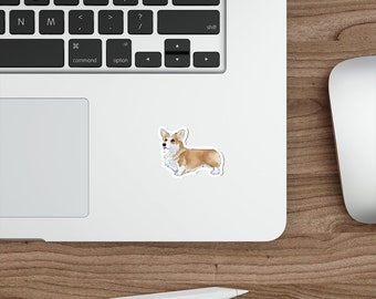 Cute Puppy Stickers - Pembroke welsh corgi dog - Cute dog Sticker vinyl car decal