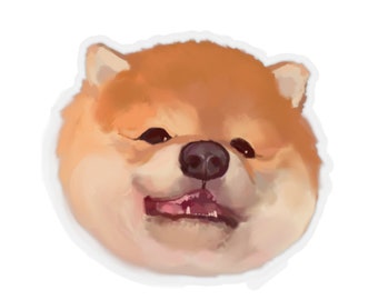 Shiba inu puppy dog design Sticker