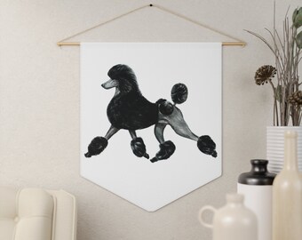 Pennant - gaiting Standard Poodle, modified Continental clip, dogs, black, poodle, movement, spoo, standard poodle gifts