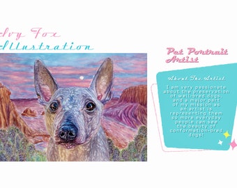 Custom Dog Portraits, hand painted in watercolor, realistic, REAL watercolor painting on paper