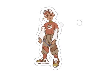 Frog boy design Sticker