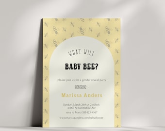 Gender Reveal Mommy to Bee, Baby Bee Theme, What Will Baby Bee