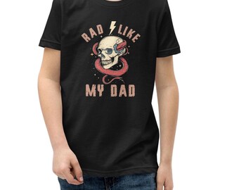 Rad Like My Dad Rad Dad Society Youth Kids Short Sleeve T-Shirt