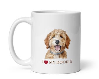 I Love My Doodle Mug Goldendoodle