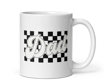 Dad Checkered Mug Two Sided